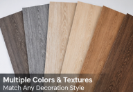 Revêtement de sol SPC durable et résistant à l'usure, écologique, imperméable, ignifuge, taille et couleur personnalisées pour les projets de construction en gros