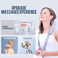 Masseur électrique sans fil pour le cou, masseur Shiatsu pour le cou et les épaules, masseur pour le cou, le dos et le corps avec fonction chauffante pour la voiture