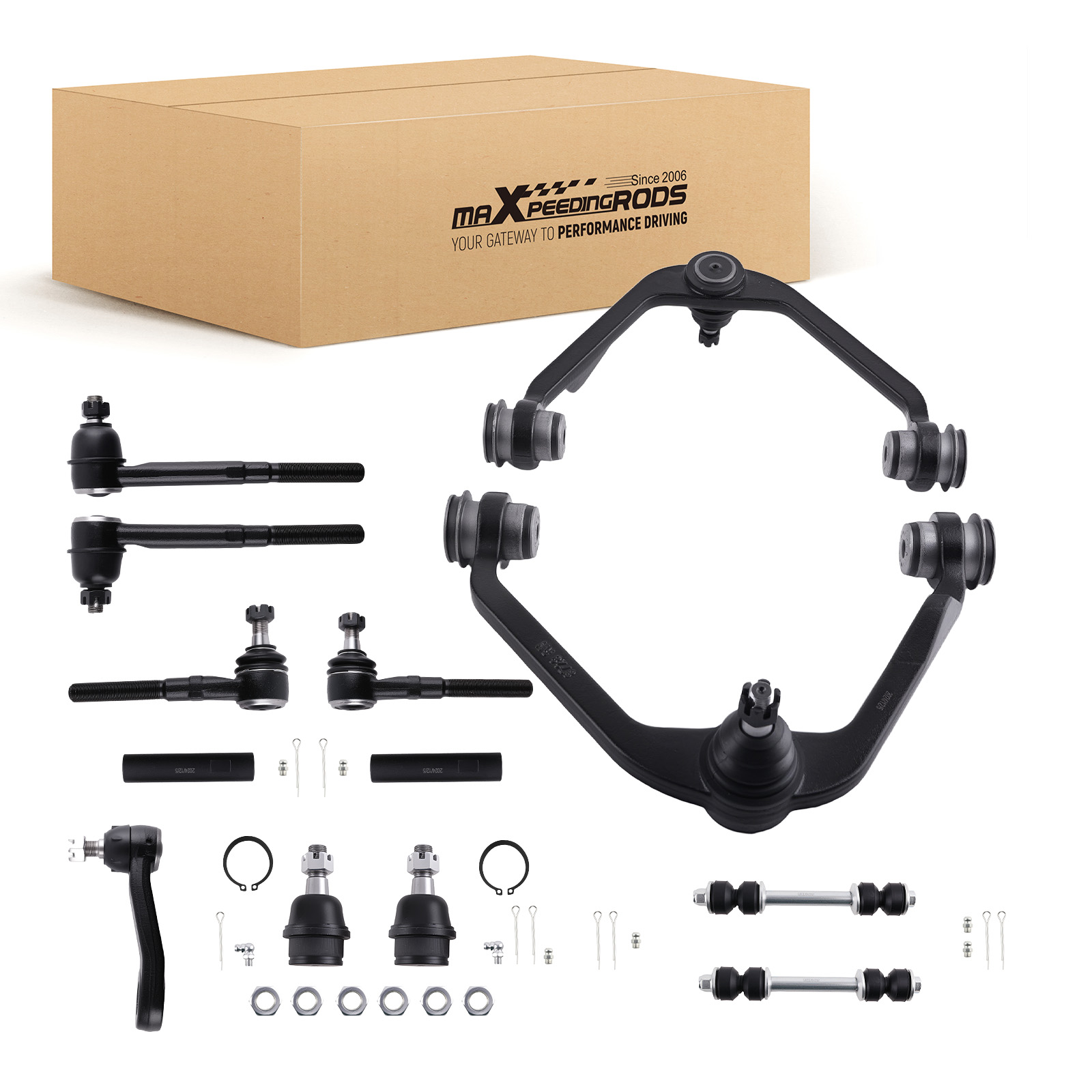 Kit De Brazos De Control Delanteros Con Rótulas Y Barras Estabilizadoras Para Ford F-150 2005-2008 - Todo Incluido, Fácil Montaje