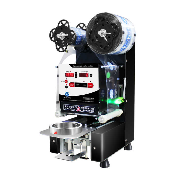 Autata Commercial Automatic Milk Tea Shop Sealing Machine Soybean Milk ...