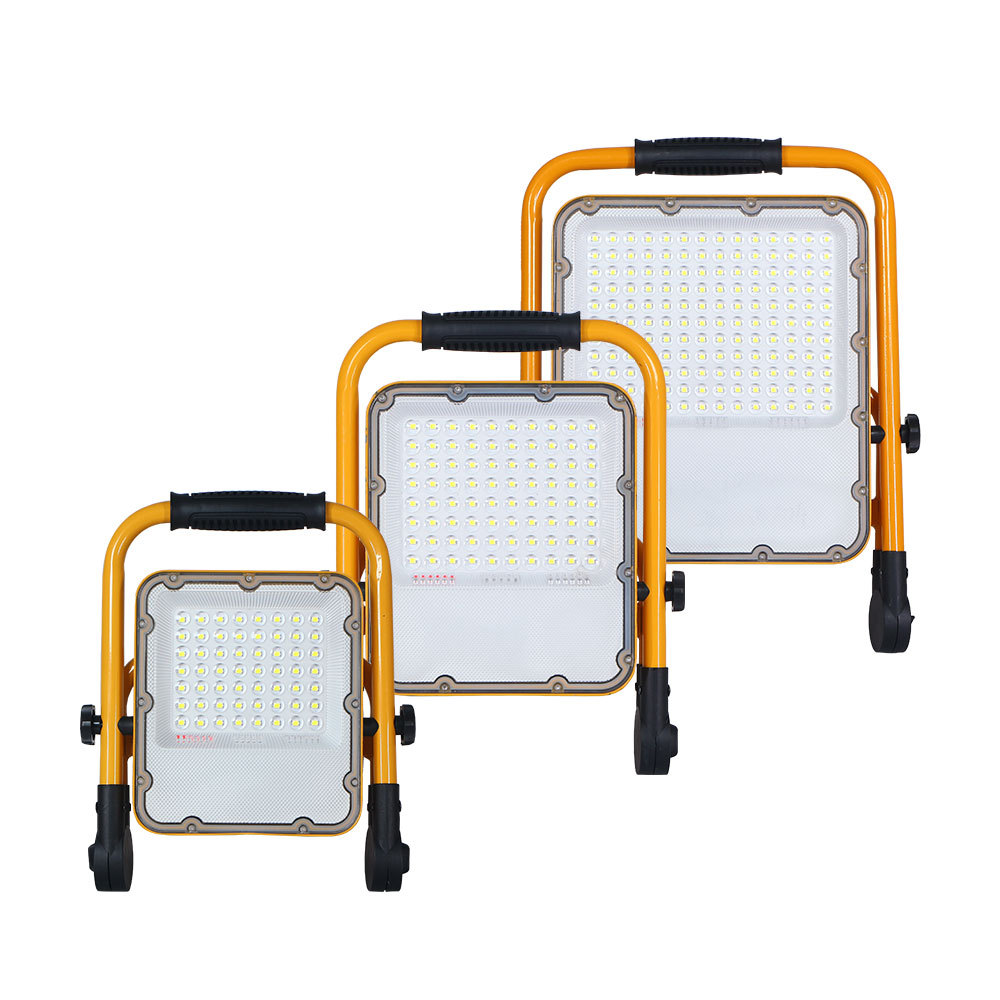 KCD 12v 30w 50w 100w 150w 200w 300w IP66 Waterproof Explosion Proof Outdoor High Lumen LED Rechargeable Portable Work Light
