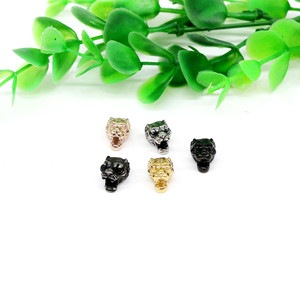 yunnique Tiger Head <b>Spacer</b> Beads Stainless Steel Retro For Bracelet Making - Product Image 4