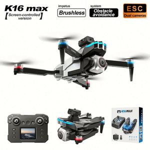โดรนบังคับวิทยุ K16 หน้าจอในตัว Brushless 4K UHD สำหรับผู้เริ่มต้น พร้อมระบบหลบหลีกสิ่งกีดขวางอัจฉริยะ รุ่นควอดคอปเตอร์ - Product Image 4
