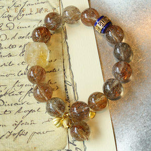 Pulsera Elástica de Cuentas de Cuarzo Negro Natural con Inclusiones de Lapislázuli y Citrino para Mujer, Joyería Personalizada al por Mayor - Product Image 4