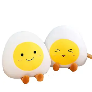 사용자 정의 yanxiannv 발렌타인 GIF 인형 봉제 카와이 튀긴 계란 베개 봉제 완구
