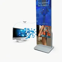 Soporte de suelo de 42 pulgadas, espejo mágico, pantalla táctil Lcd, quiosco, cabina de fotos, pantalla de publicidad, gimnasio, Fitness, espejo inteligente