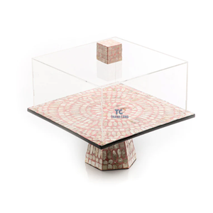 Vente en gros Fait à la main Meilleure vente plateau en nacre nacre support à gâteau pour arabe fabriqué au Viet Nam - Product Image 4