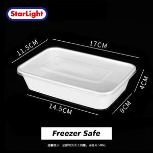 ภาชนะบรรจุอาหารพ<span class=keywords><strong>ล</strong></span>าสติกขนาด600มล. พร้อมฝาปิดสำหรับร้านอาหารก<span class=keywords><strong>ล</strong></span>่องใส่อาหาร - Product Image 3