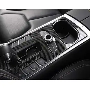 carbon fiber car interior accessories for Ford Territory 2019-2022 gear panel seat adjust armrest cover vent kit auto style modify
