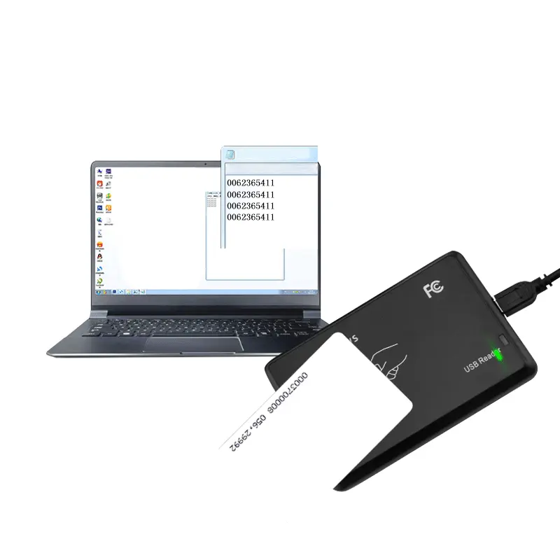 Günstiger kontaktloser NFC-Kartenleser RFID 125kHz USB-Desktop-Kartenleser