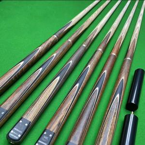 Queue de billard en bois, ensemble de 8 boules, tête noire de grande taille, équipement de billard durable - Product Image 2