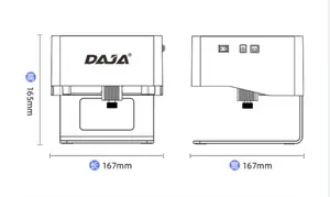 Daja Dj6 Micro Draagbare Diy Laser Markering Machine Lasersnijder Printer Hout Laser Graveermachine