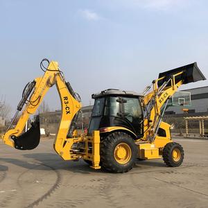 बैकहोए खुदाई लोडर ट्रैक्टर नई रेट्रो खुदाई आडोरा जेसीबी मिनी 4x4x4 व्हील बैकहोए लोडर 1.5m बकेट के साथ - Product Image 5