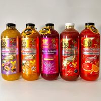 Gel Douche Éclaircissant aux Extraits de Fruits en Gros, Nettoyant Corporel Multi-Ingrédients Actifs 1000ml OEM