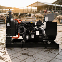 Générateur diesel sans balais auto-excité avec régulation AVR, démarrage automatique, type super silencieux, châssis ouvert, à vendre