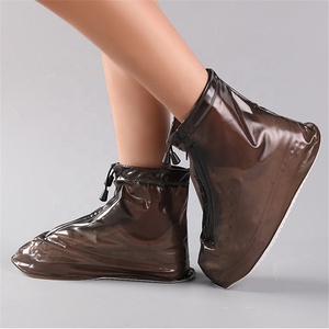 Copriscarpe trasparente impermeabile pieghevole copriscarpe copri protezione trasparente - Product Image 3