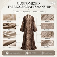 Robe de soirée Abaya pour femmes musulmanes de Dubaï, Robe de fête Eid ornée de diamants, Longue robe arabe Kaftan, Jalabiya marocaine, Robe modeste imprimée