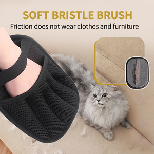 Gant-<span class=keywords><strong>brosse</strong></span> en mousse écologique pour enlever les poils d'animaux (chiens et chats), nettoyage facile, personnalisable, portable, pour poils longs et pelucheux - Product Image 4