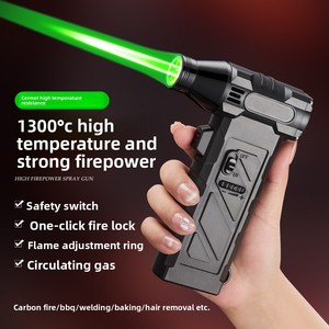 Briquet à flamme directe transfrontalier, pistolet de soudage haute température, pistolet pulvérisateur coupe-vent à gaz butane pour extérieur - Product Image 3