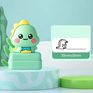 Nuovo arrivo fai da te cartone animato sigillo Flash per bambini nome del timbro nome del timbro di stoffa per bambini sigillo di plastica 10*30mm - Product Image 2