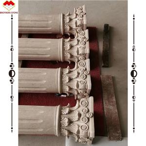 Columna de mármol para porche, columna antideslizante y resistente al desgaste, bonito y práctico <span class=keywords><strong>Pilar</strong></span> romano, beige, pedestal - Product Image 4