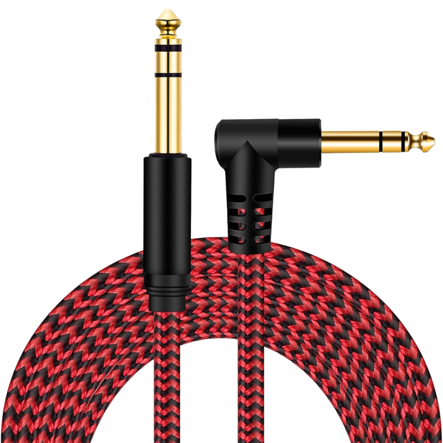 Right Angle Plug 3.5mm Stereo Braided Nylon Cable Audio Line Gold Plated Pin Lossless Sound for Car Hidden Wiring