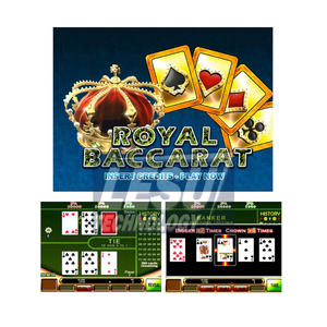 Plateau de jeu Royal Baccarat <span class=keywords><strong>Poker</strong></span> en vente en gros, plateau de jeu d'arcade amusant, jeu d'habileté pour adultes avec 1 an de garantie - Product Image 1