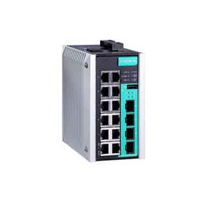 Commutateur industriel géré Moxa EDS-G516E-4GSFP 12 ports Gigabit Ethernet avec prise en charge PoE, commutateur de réseau central - Product Image 3