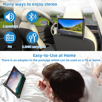 Monitor de Reposacabezas para Automóvil con Pantalla IPS de 12.5 Pulgadas y Resolución 4K, Conexión USB, Android, Pantalla LCD RGB para Entretenimiento en el Asiento Trasero, Altavoz Integrado