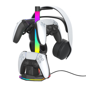 HONSON RGB işık oyun denetleyicisi şarj depolama standı ile Ps5 aksesuar depolama depolama için tip-c - Product Image 6