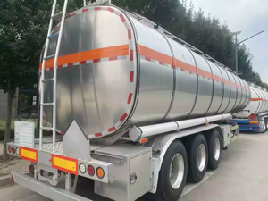 Nouveau ou d'Occasion, en Acier Inoxydable ou Alliage d'Aluminium, <span class=keywords><strong>Citerne</strong></span> à Essence Semi-Remorque de 40 000 à 60 000 <span class=keywords><strong>Litres</strong></span> à 4 Essieux, Pneus 12r22.5, Camion à Huile Manuel 6x4, Vente - Product Image 2