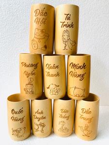 Mug écologique en fibre de bambou, tasse à café/tasse en bambou avec pailles, impression personnalisée acceptée - Product Image 3