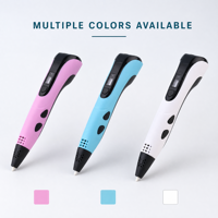 Stylo 3D en plastique PLA 50M, certifié CE FCC RoHS, rechargeable, outil de bricolage pour enfants, apprentissage STEM, projets scolaires
