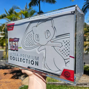 151 Mew Ultra Premium Collection Étui en acrylique avec couvercle magnétique pour Pokémon TCG Scarlet & Violet <span class=keywords><strong>Pokemon</strong></span> Card Boîte en acrylique - Product Image 3