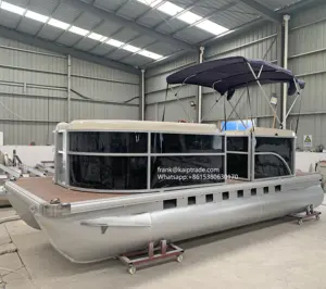 18ft twin hull aluminum tour zodiac boat China aluminum house tour boat pontoon yaht boat ships luxury