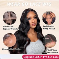 Les vendeurs de perruques précoupées de nouveau style d'usine portent une perruque Go Lace, perruque brésilienne Water Wave Kinky Curly, perruques sans colle Hd Full Frontal Lace