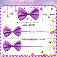 Nœud Papillon Uni pour Animaux de Compagnie – Accessoire Festif en Polyester Assorti Aléatoirement pour Fêtes et Célébrations – Nœuds Universels pour Chats et Chiens