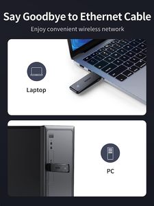 UGREEN <span class=keywords><strong>AC1300</strong></span> USB WiFi adaptador 5G 2,4G doble banda USB 3,0 WiFi Dongle para PC de escritorio <span class=keywords><strong>Mini</strong></span> adaptador de red de ordenador inalámbrico - Product Image 6