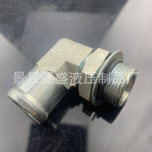 Raccord coudé mâle à angle droit en acier inoxydable, diamètre du trou de 1 mm, usiné CNC pour systèmes hydrauliques - Product Image 1