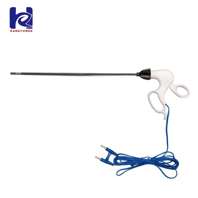 Medical Disposable Straight Pointed Bipolar Electrode Forceps, Laparoscopic Tissue Dissecting & Coagulation Instrument