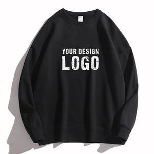 Sweat-shirt décontracté pour homme, col rond, couleur unie, effet délavé, vente en gros, personnalisable, épaules tombantes, sweats à capuche pour hommes - Product Image 3