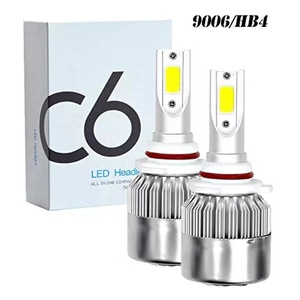 ไฟหน้ารถยนต์ LED C6 ขายส่งจากโรงงาน รุ่น H4 COB สปอตไลท์ ไฟสูงและไฟต่ำ อุปกรณ์เสริม 9006 9007 9012 H1 H4 H7 H8 H9 H11 - Product Image 2