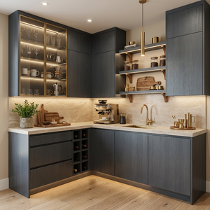 Mobili da Cucina Moderni, <span class=keywords><strong>Isola</strong></span> Cucina Pronta da Montare, Design Gratuito, Personalizzazione Completa della Casa, Fabbrica di Foshan - Product Image 4
