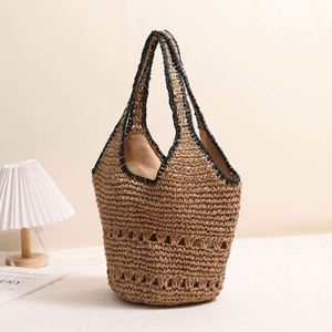 2025 Summer New Arrival <b>Large</b> Capacity Women's Casual Woven Straw <b>Bag</b> Vintage Fashion <b>Shoulder</b> <b>Bag</b> with Open Closure - Product Image 4
