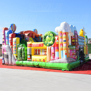 Città di divertimento a tema gonfiabile playland per i bambini - Product Image 4