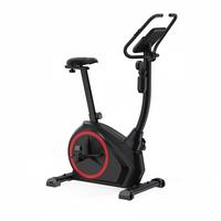 Vélo d'exercice magnétique OEM, vélo d'appartement à résistance magnétique silencieuse avec roues de transport, équipement d'entraînement