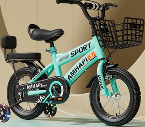 Vélo pour enfants 12 14 16 18 20 pouces en acier au carbone avec système d'équilibre frein à pédale ordinaire 1 vitesse voitures à pédales - Product Image 3