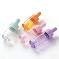 Flacon compte-gouttes cosmétique polyvalent 10ml/15ml/30ml, flacon compte-gouttes en verre coloré personnalisé