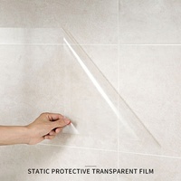 Décoration murale film statique film protecteur transparent mur intérieur maison décor
