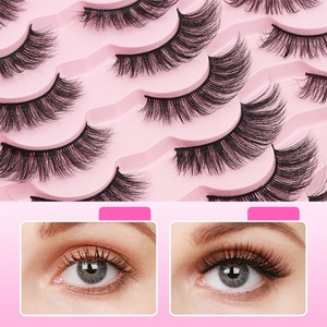 Cils synthétiques en faux vison 3D multicouches, plateaux de cils 20 paires, vente en gros MAGEFY, épaisseur 0,07 mm, personnalisables - Product Image 4